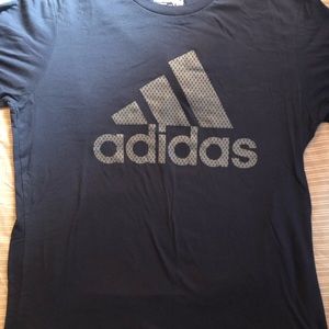 Men’s Dark Blue Adidas T-Shirt Large